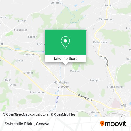Swisstulle Pärkli map