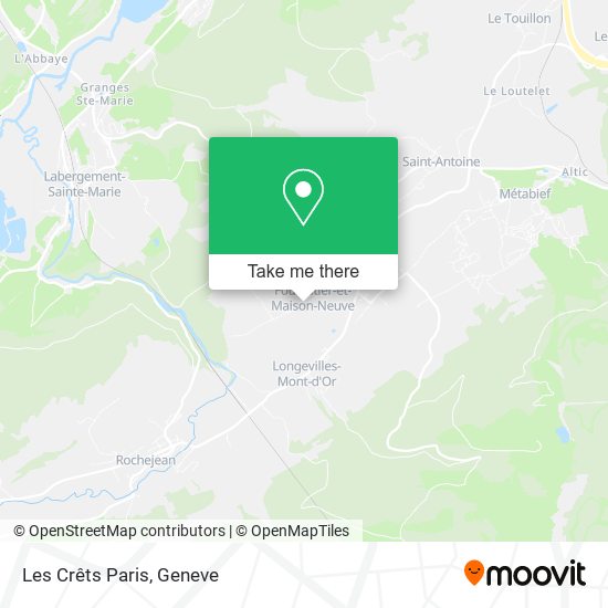 Les Crêts Paris map