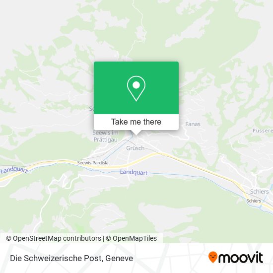 Die Schweizerische Post map