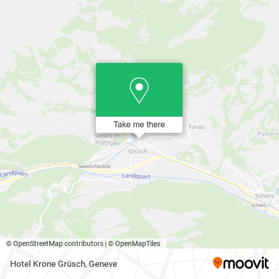 Hotel Krone Grüsch plan