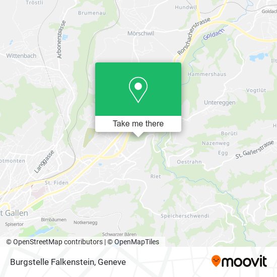 Burgstelle Falkenstein map