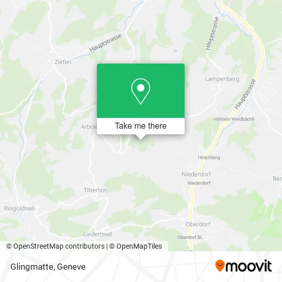 Glingmatte map