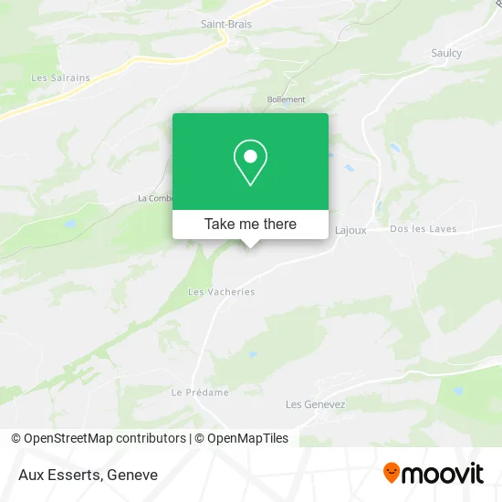 Aux Esserts map