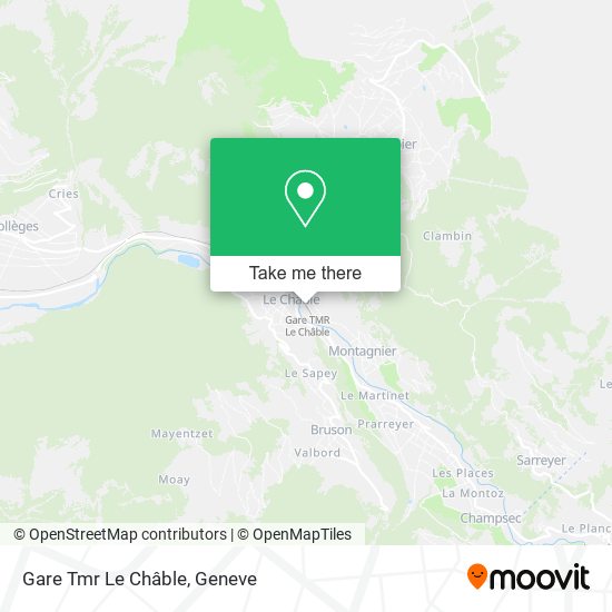 Gare Tmr Le Châble map