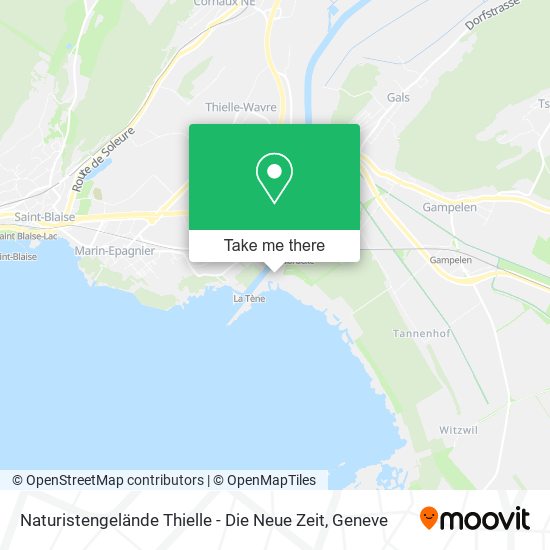Naturistengelände Thielle - Die Neue Zeit map