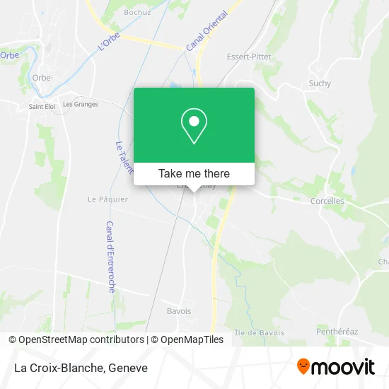 La Croix-Blanche map