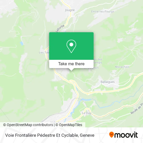 Voie Frontalière Pédestre Et Cyclable map