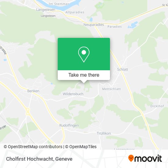 Cholfirst Hochwacht map