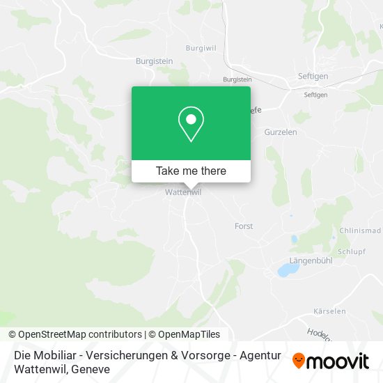 Die Mobiliar - Versicherungen & Vorsorge - Agentur Wattenwil map