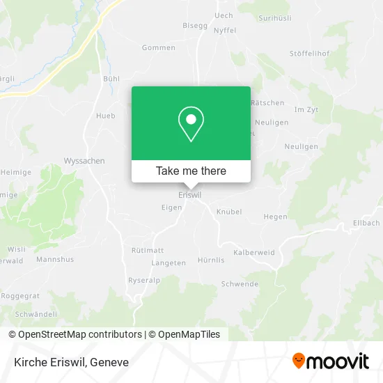 Kirche Eriswil map