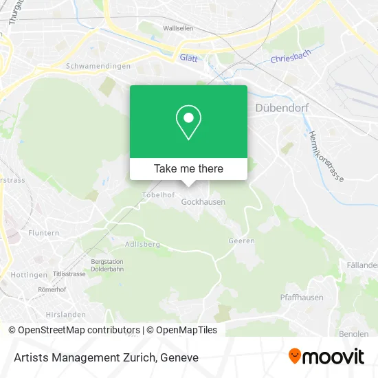 Artists Management Zurich map