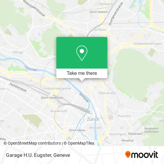 Garage H.U. Eugster map