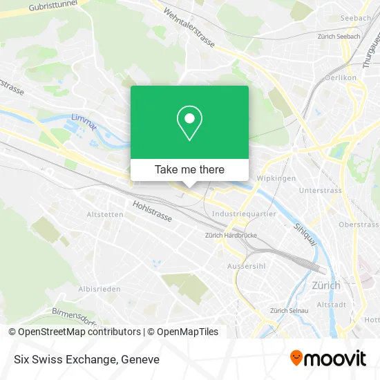 Six Swiss Exchange map