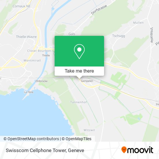 Swisscom Cellphone Tower map
