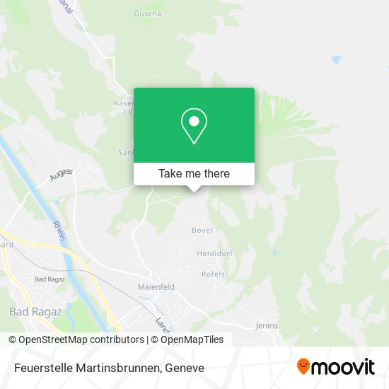 Feuerstelle Martinsbrunnen map