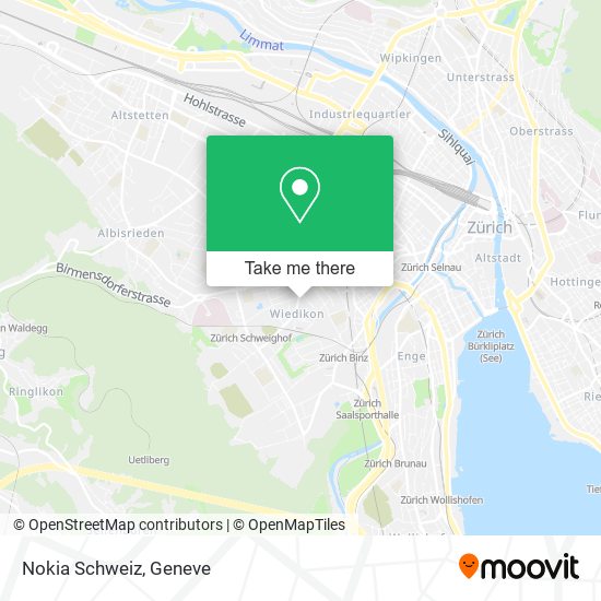 Nokia Schweiz map