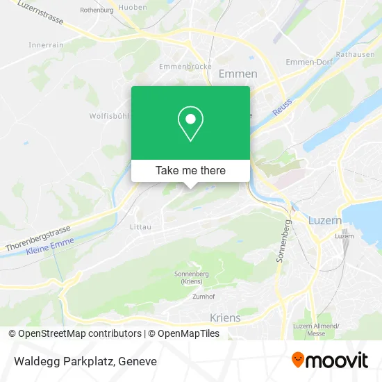 Waldegg Parkplatz map