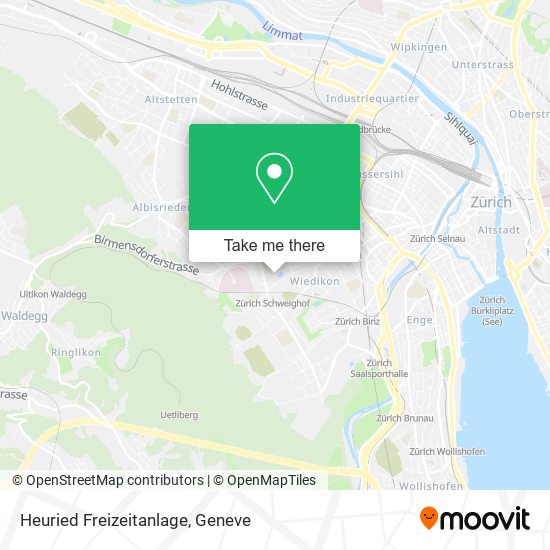 Heuried Freizeitanlage map