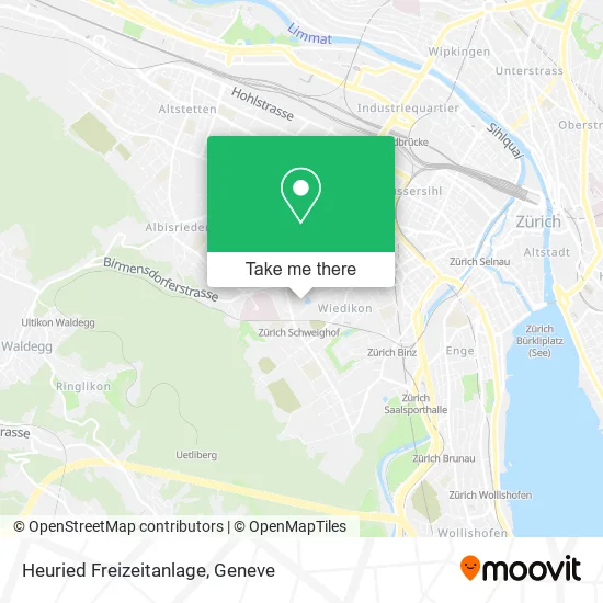 Heuried Freizeitanlage map