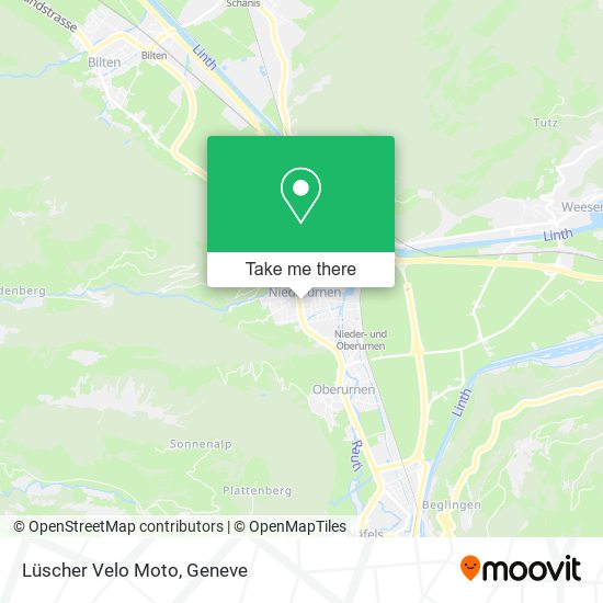 Lüscher Velo Moto map