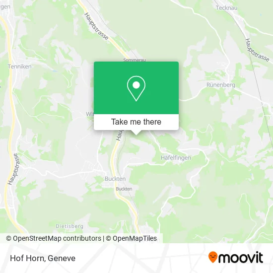 Hof Horn map