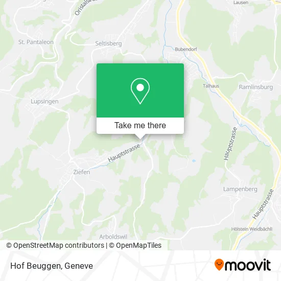 Hof Beuggen map