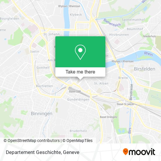 Departement Geschichte map