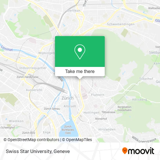 Swiss Star University map