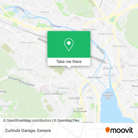 Zurlinde Garage map
