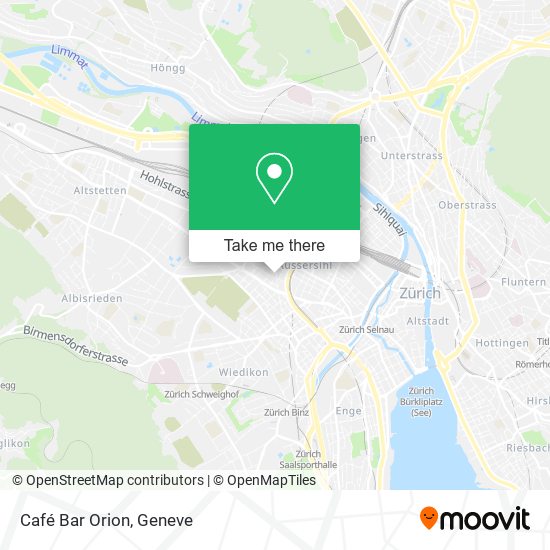 Café Bar Orion map