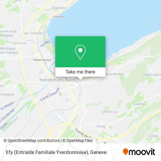 Efy (Entraide Familiale Yverdonnoise) map