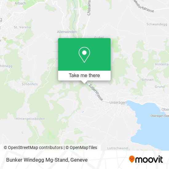 Bunker Windegg Mg-Stand map