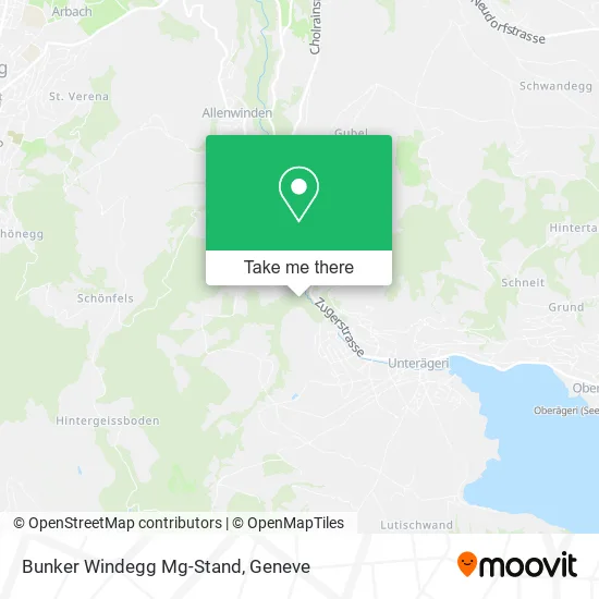 Bunker Windegg Mg-Stand map
