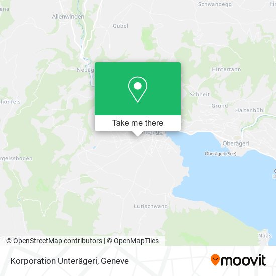 Korporation Unterägeri map