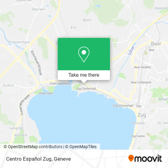 Centro Español Zug map