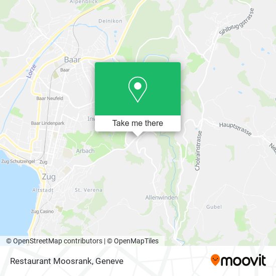Restaurant Moosrank map