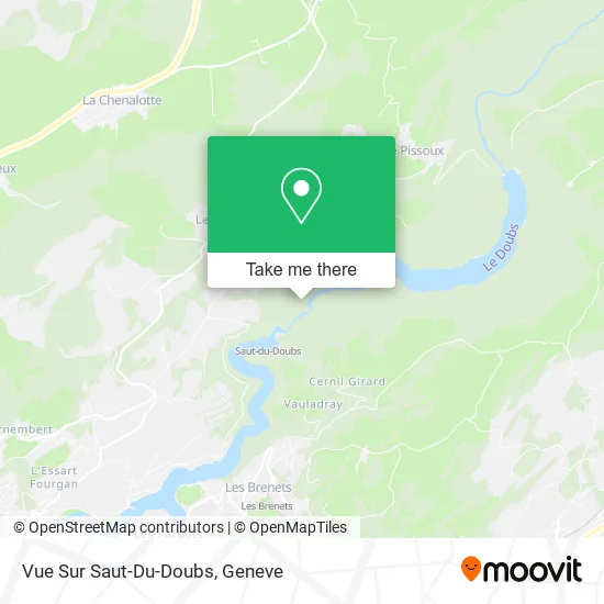 Vue Sur Saut-Du-Doubs map