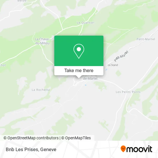 Bnb Les Prises map