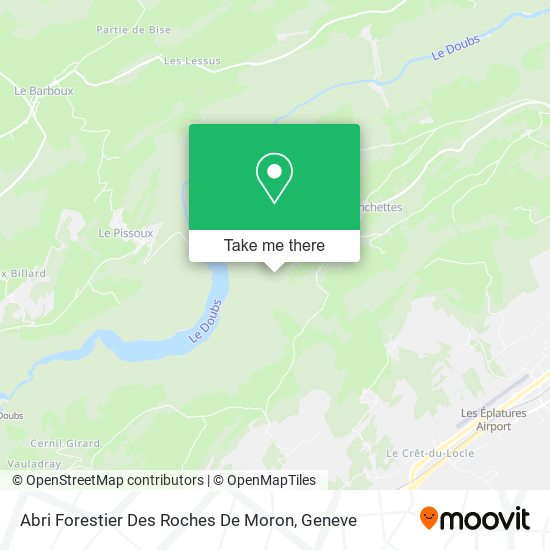 Abri Forestier Des Roches De Moron map