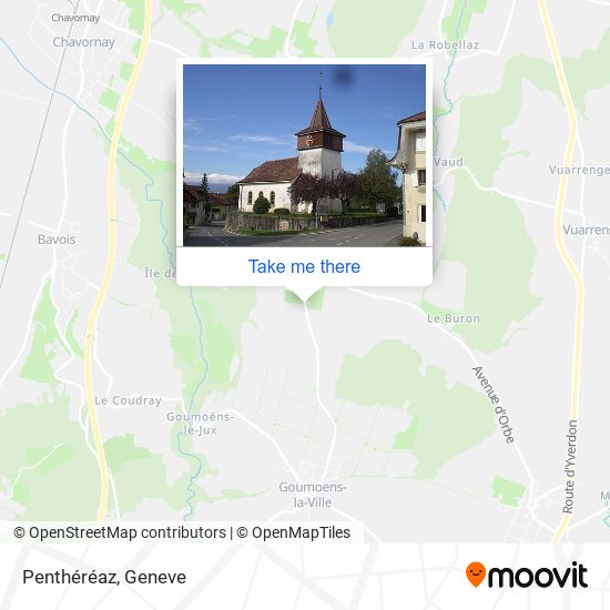 Penthéréaz map