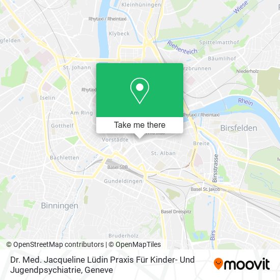 Dr. Med. Jacqueline Lüdin Praxis Für Kinder- Und Jugendpsychiatrie map