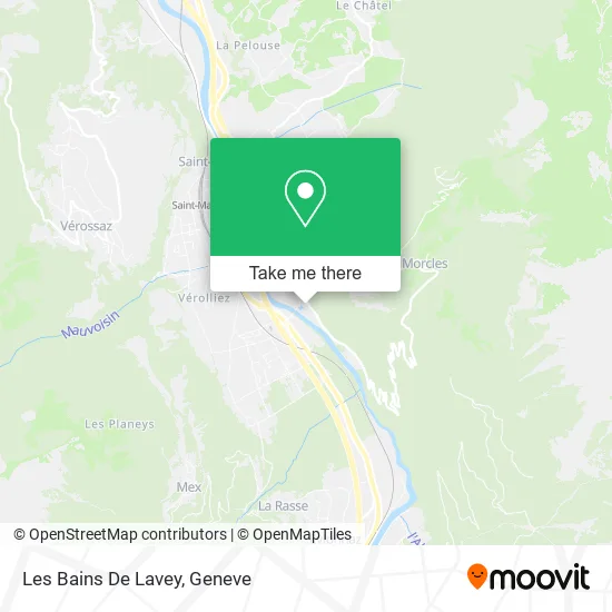 Les Bains De Lavey map