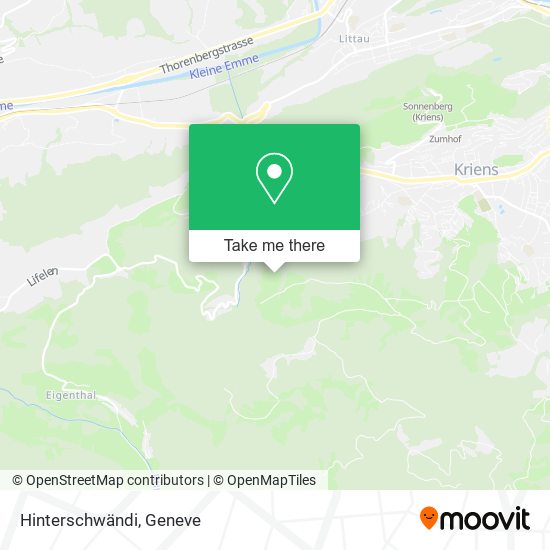 Hinterschwändi map