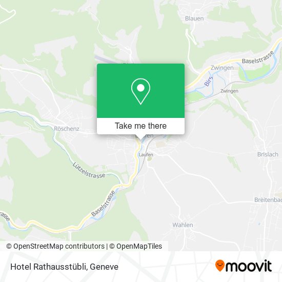 Hotel Rathausstübli map