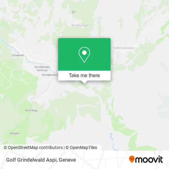Golf Grindelwald Aspi map