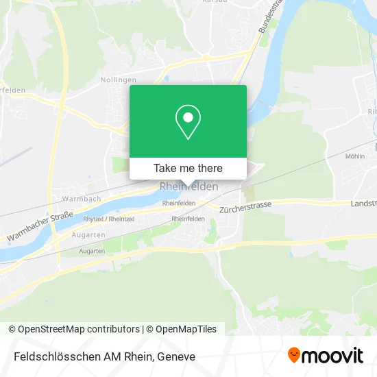 Feldschlösschen AM Rhein map