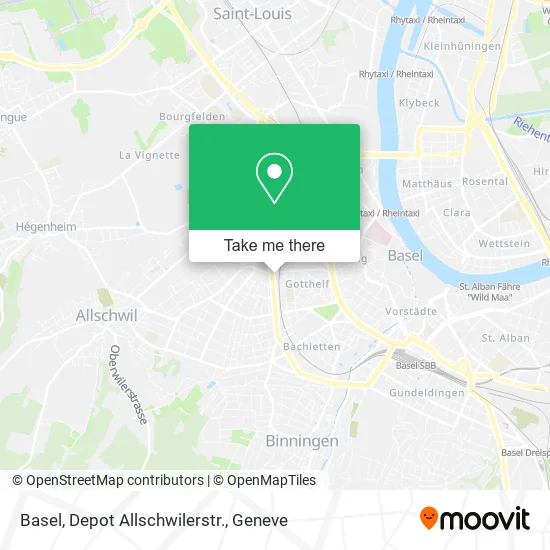 Basel, Depot Allschwilerstr. map