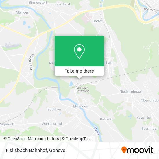 Fislisbach Bahnhof map