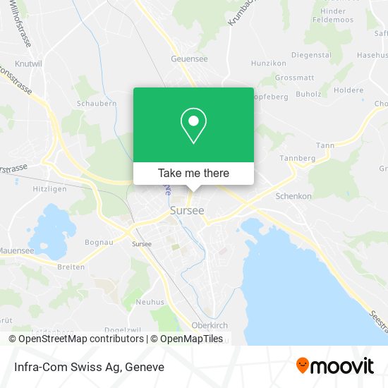 Infra-Com Swiss Ag map