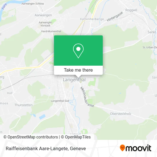 Raiffeisenbank Aare-Langete map